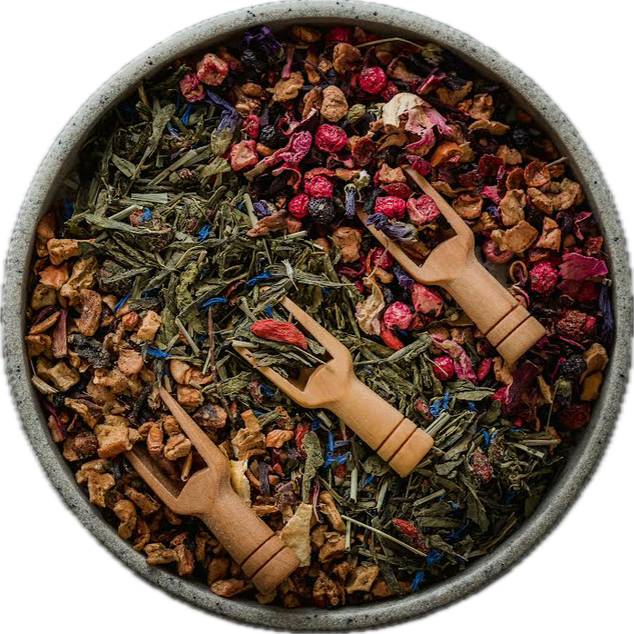 5 pack herbal loose leaf tea sampler *Spring/Summer edition*